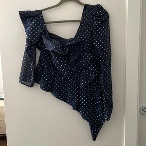 Self Portrait asymmetrical off the shoulder top